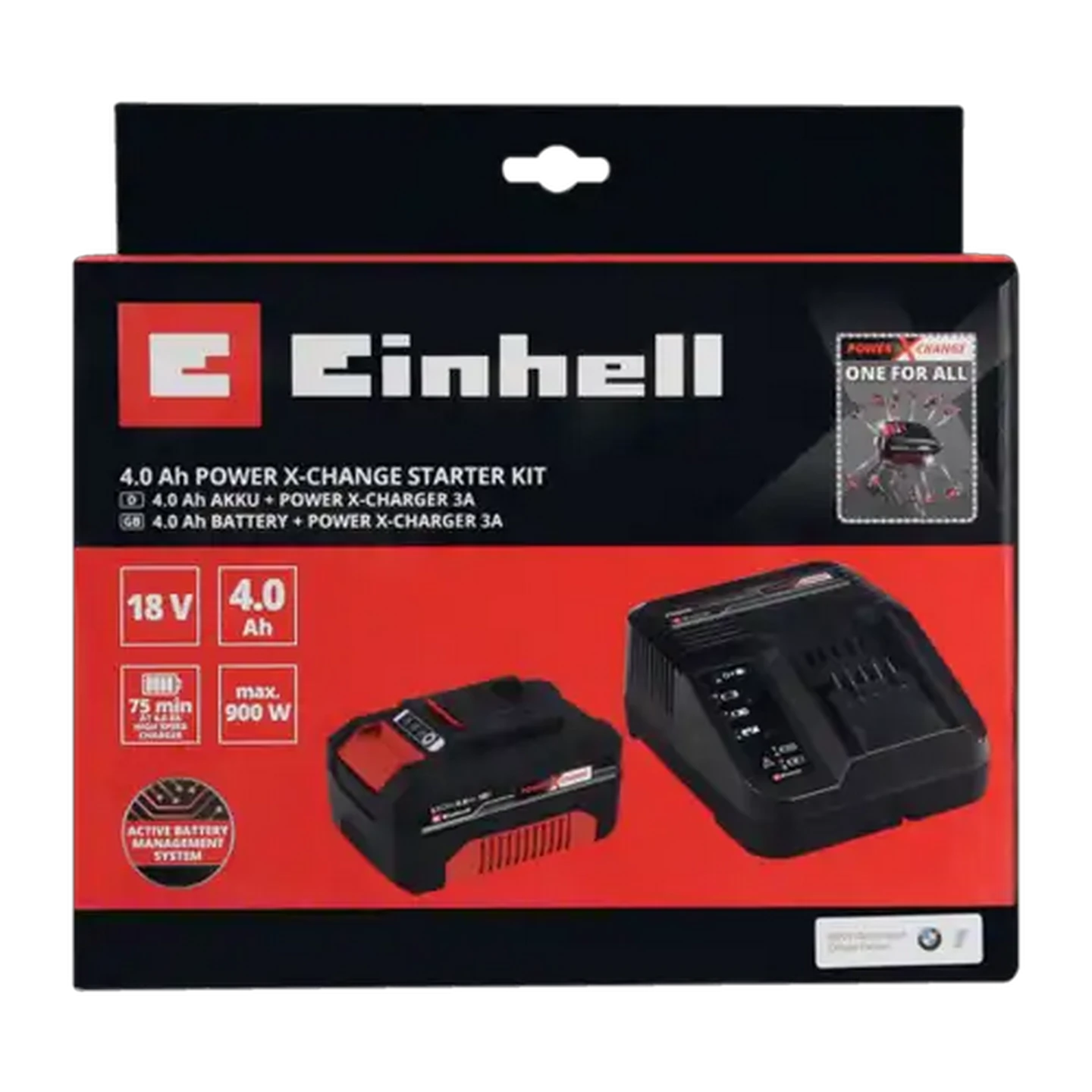 Image of Einhell Power X-Change Battery Starter Kit 4.0Ah 2 Piece