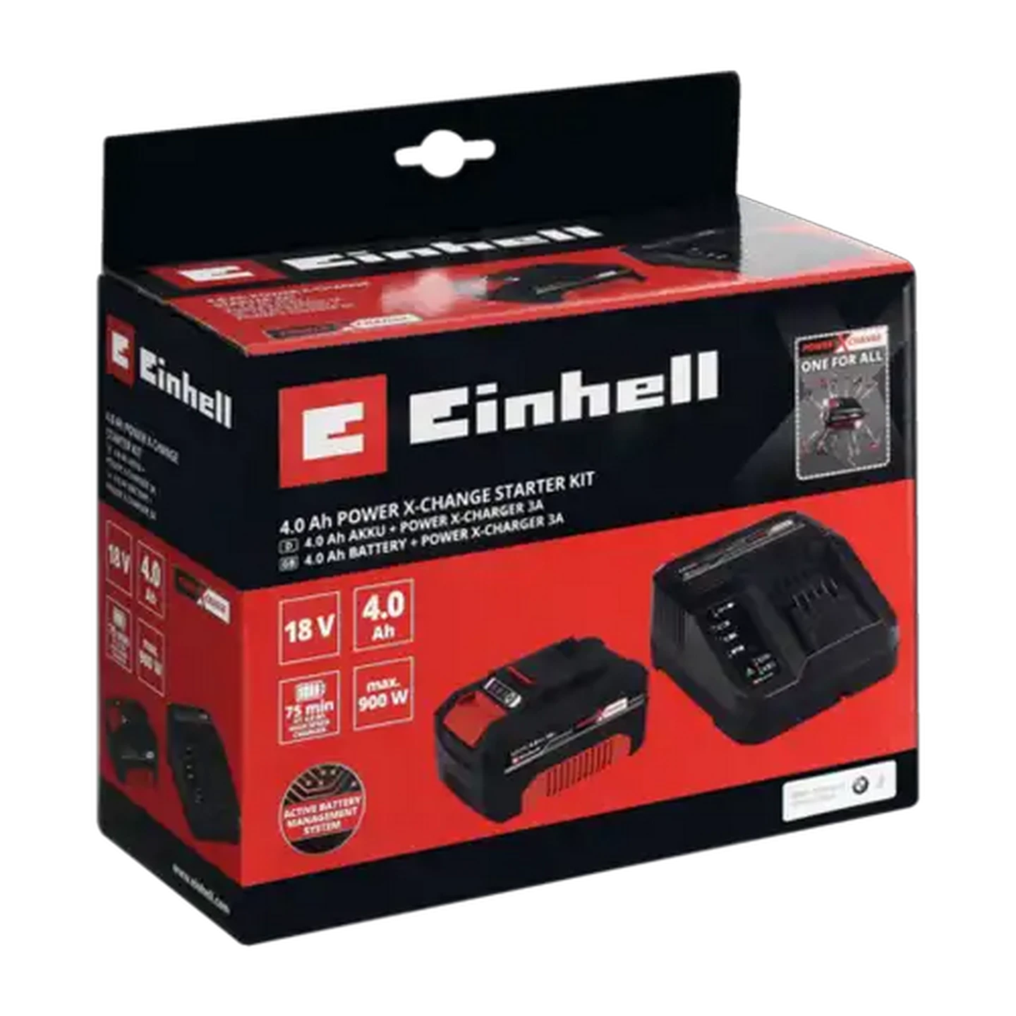 Image of Einhell Power X-Change Battery Starter Kit 4.0Ah 2 Piece