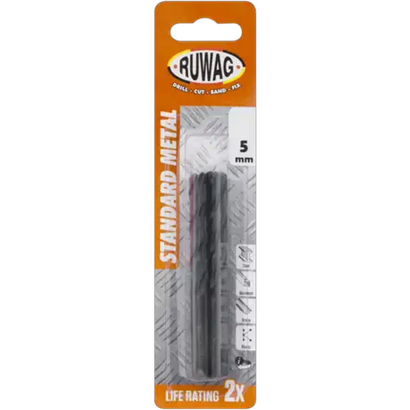 Image of Ruwag Standard Metal Drill Bits 5mm 5-Pack