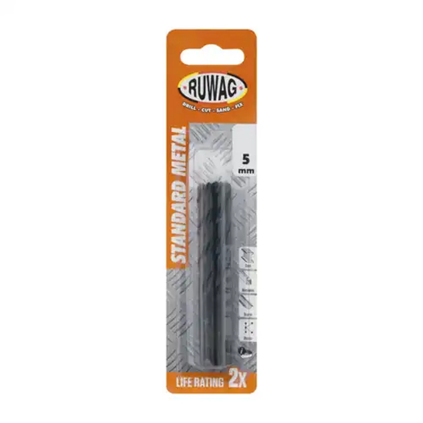 Image of Ruwag Standard Metal Drill Bits 5mm 5-Pack