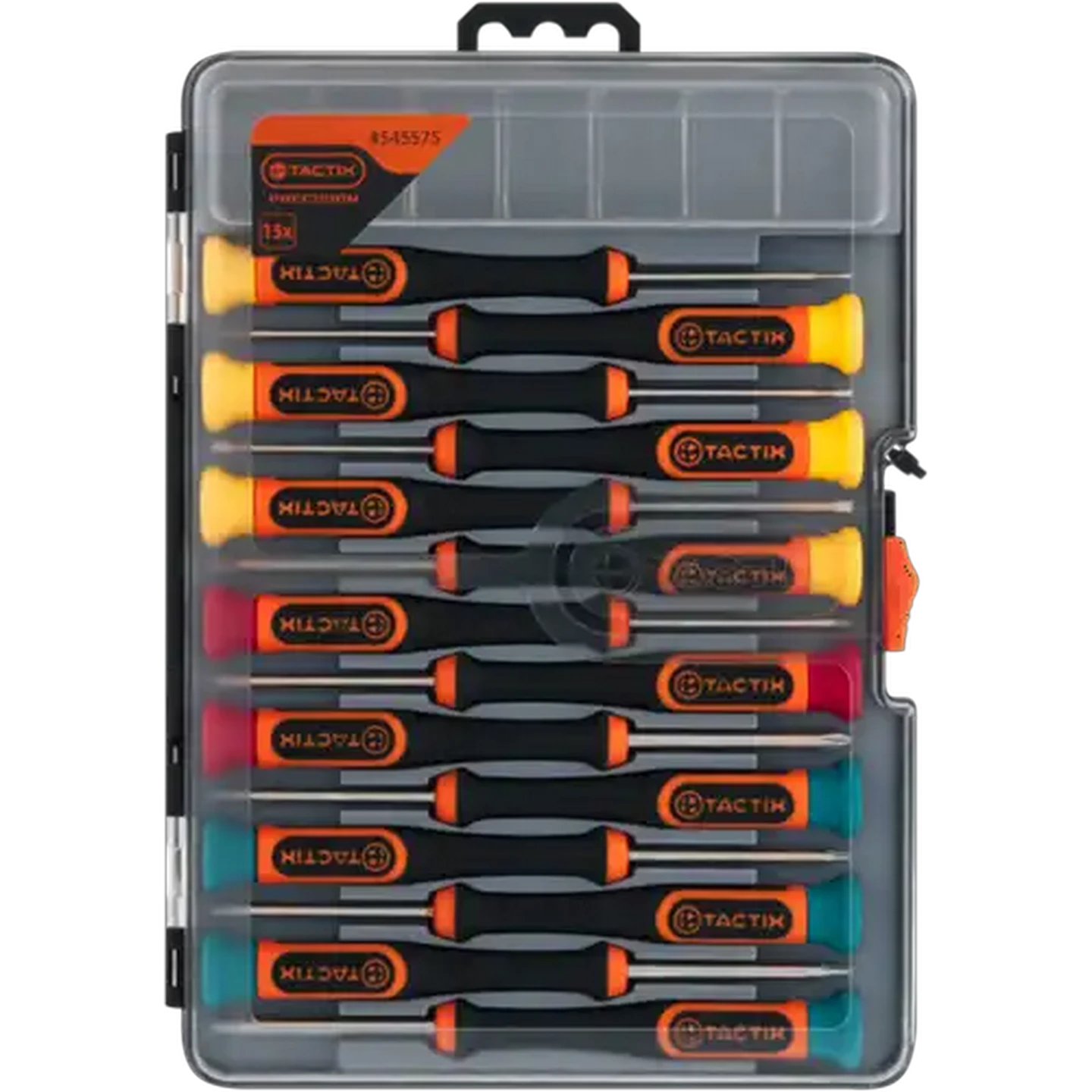 Image of Tactix Multicoloured Precision Screwdriver Set 15 Piece