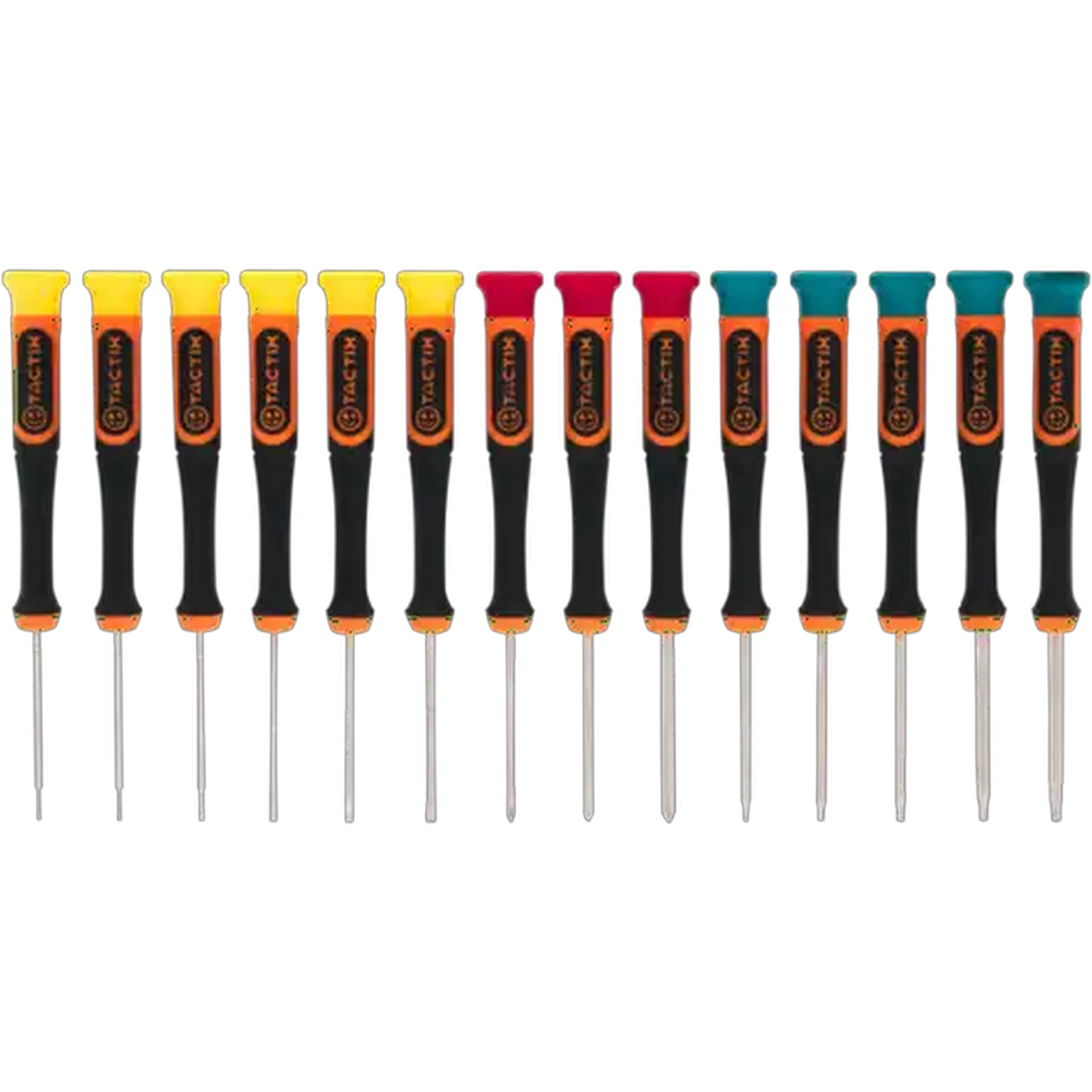 Image of Tactix Multicoloured Precision Screwdriver Set 15 Piece