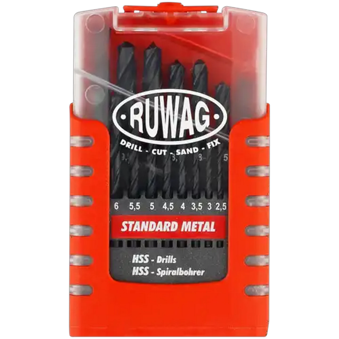 Image of Ruwag Standard Metal Drill Bit Set 19 Piece