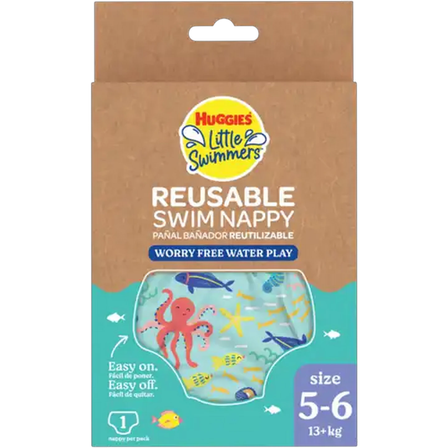 Image of Huggies Little Swimmers Size 5-6 Reusable Swim Nappy