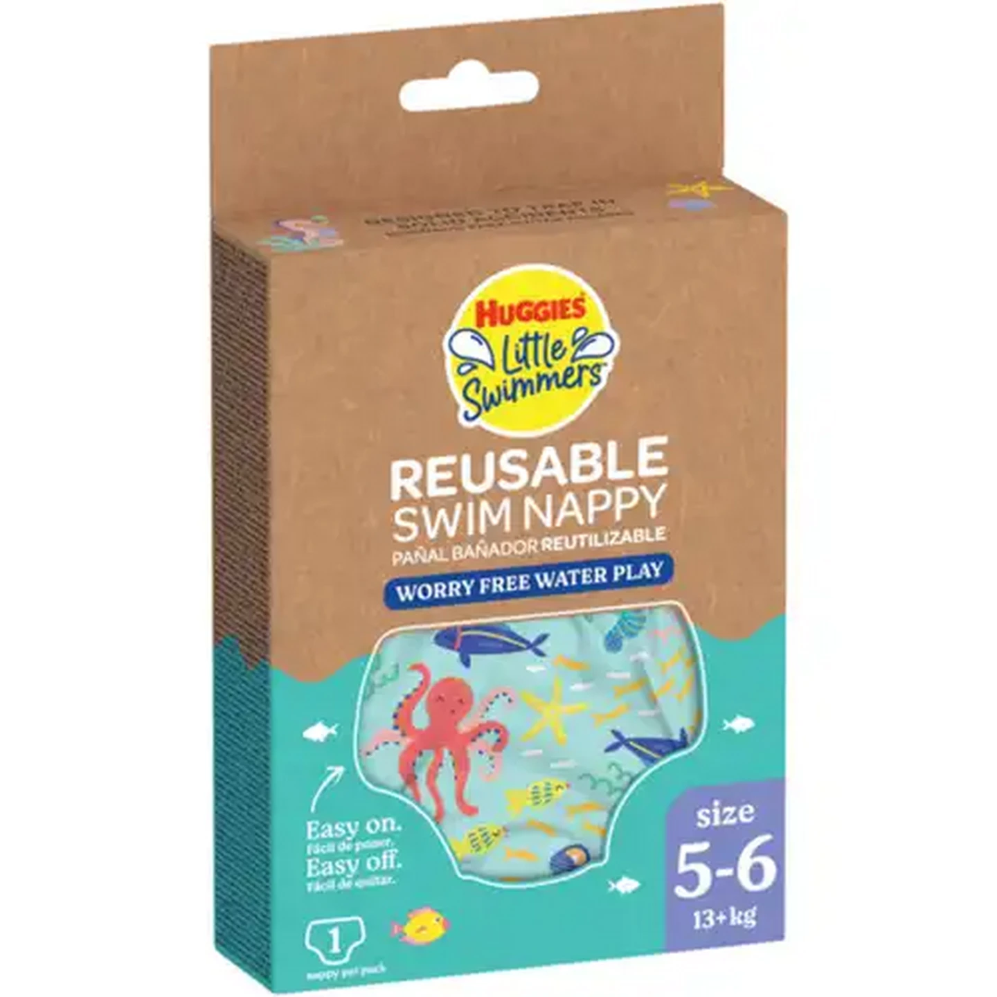 Image of Huggies Little Swimmers Size 5-6 Reusable Swim Nappy