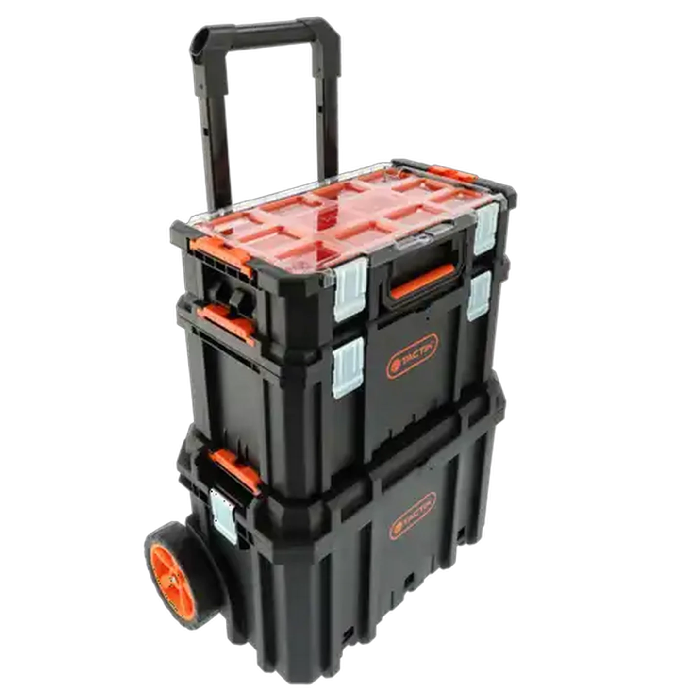 Image of Tactix Black & Orange Trolley Toolbox