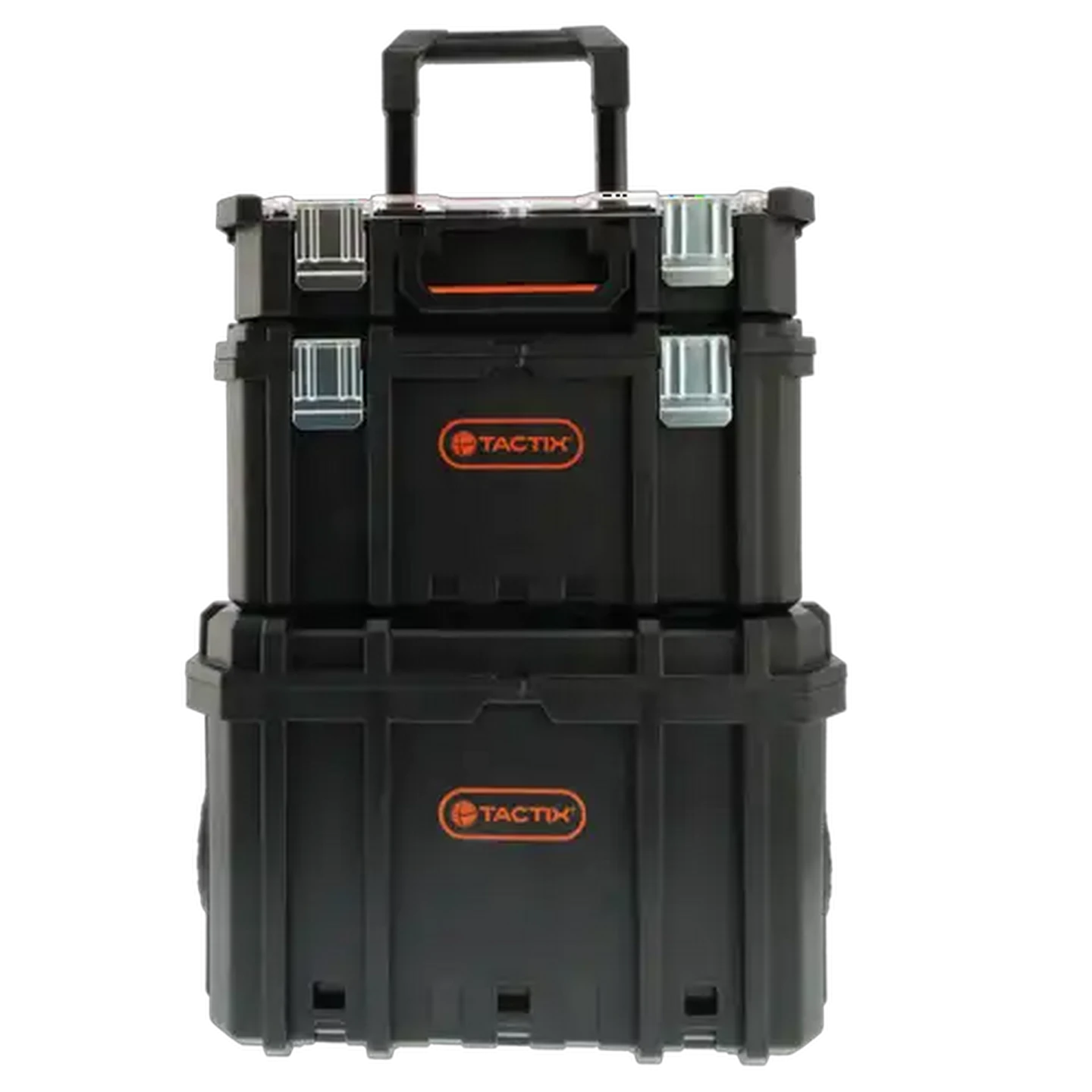 Image of Tactix Black & Orange Trolley Toolbox
