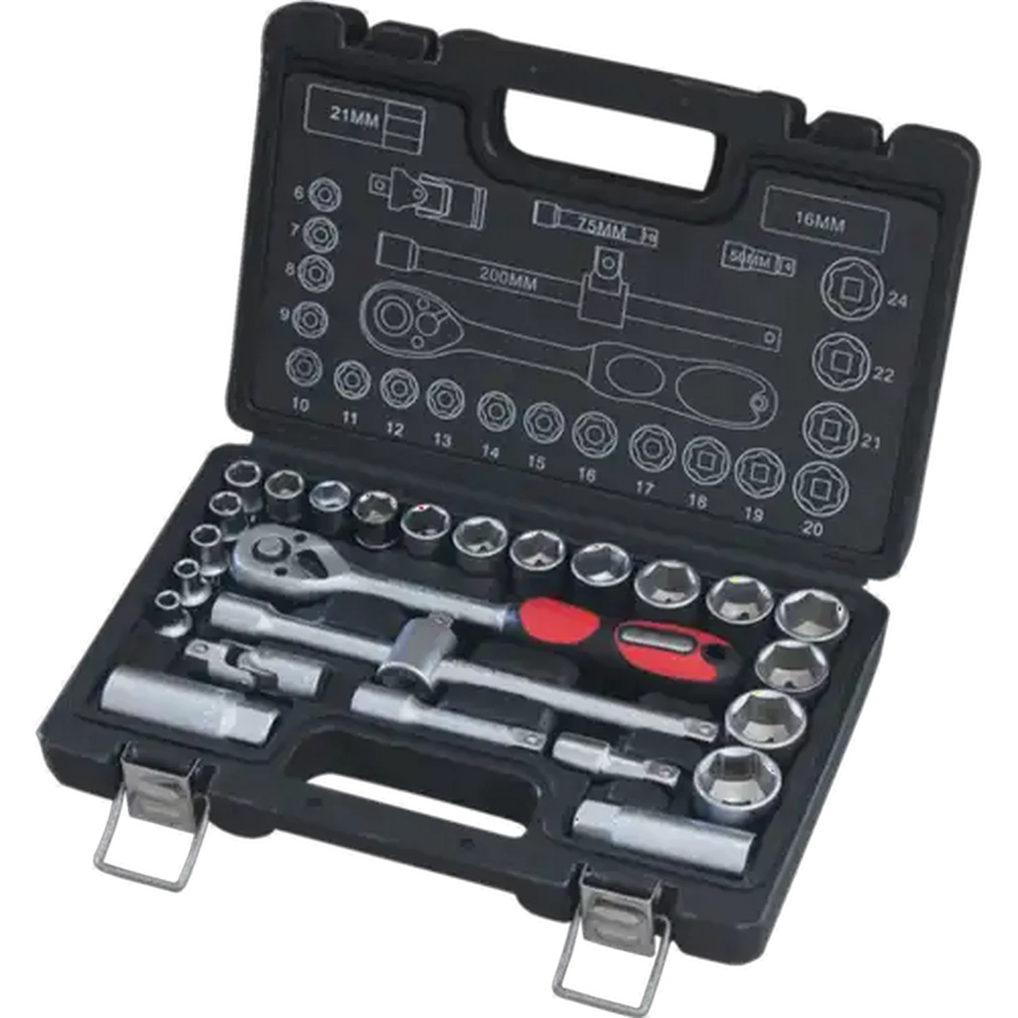 Image of Pro Tools Socket Set 25 Piece