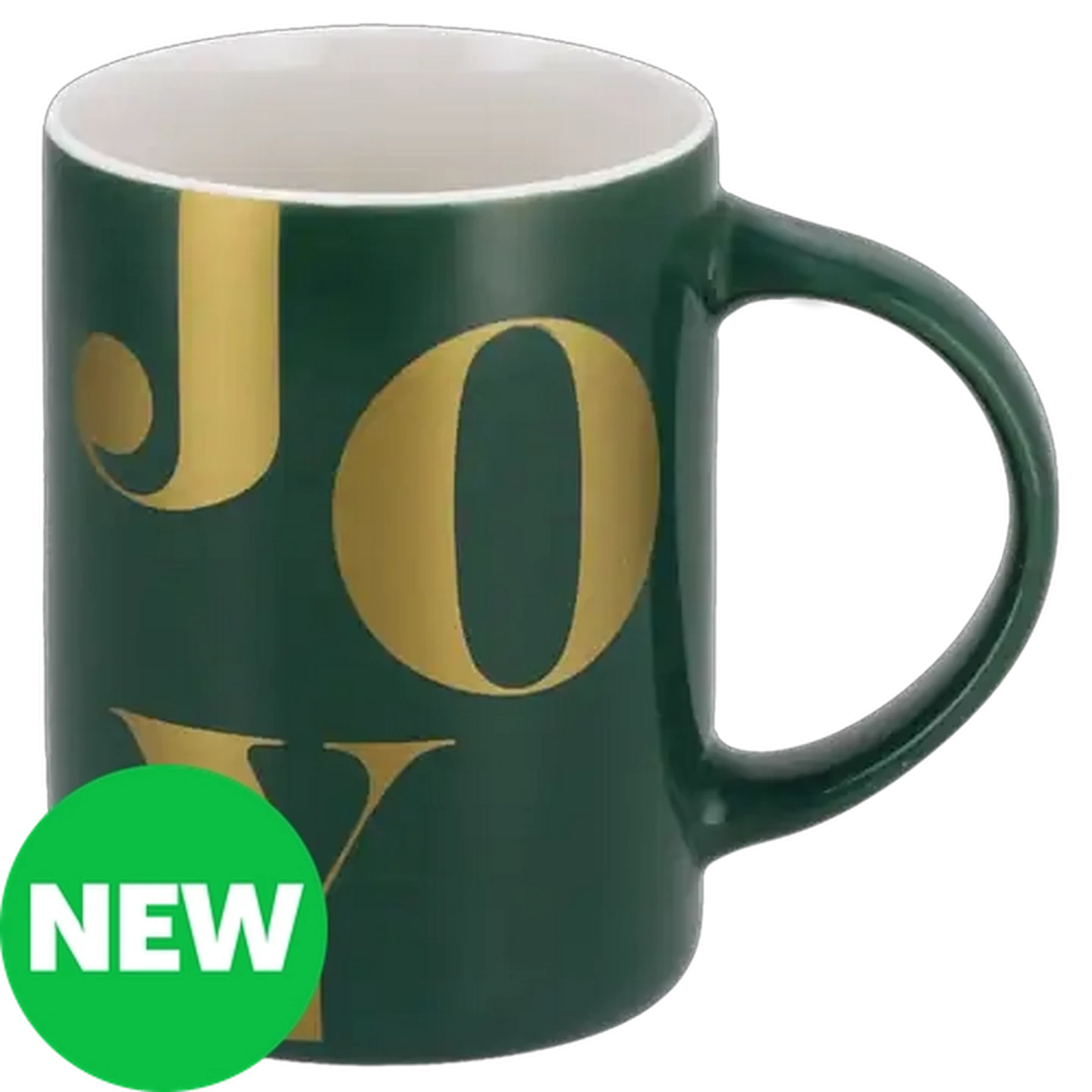Image of Joy Green & Gold Celebration Mug 400ml