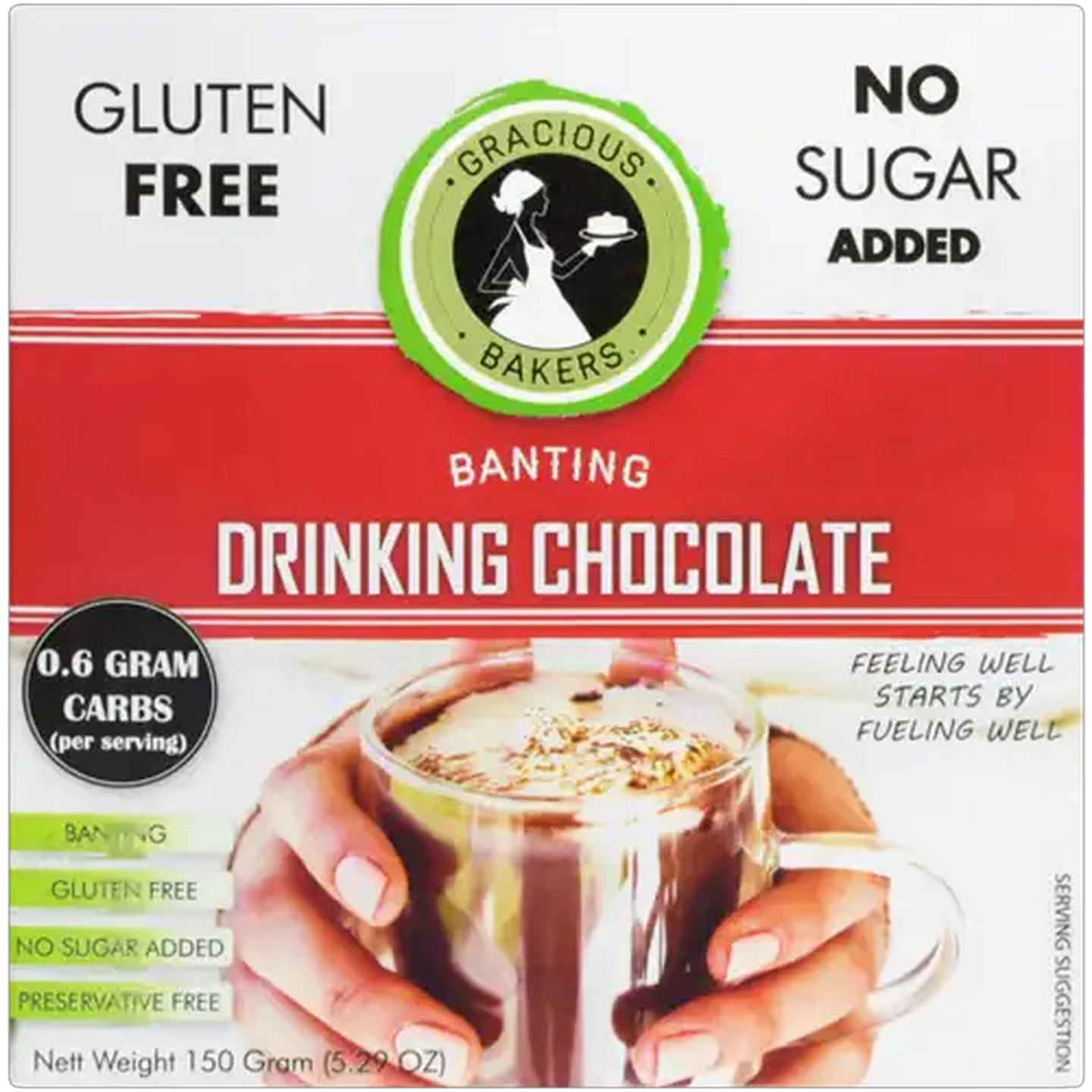 Image of Gracious Bakers Banting Drinking Chocolate 150g