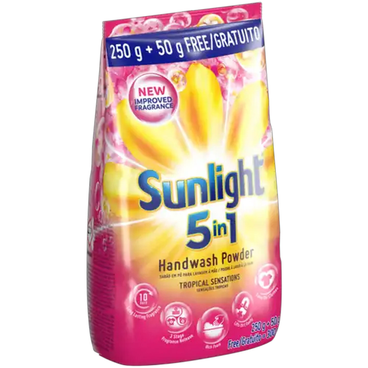 Image of Sunlight Tropical Sensations 5-in-1 Handwash Powder 300g