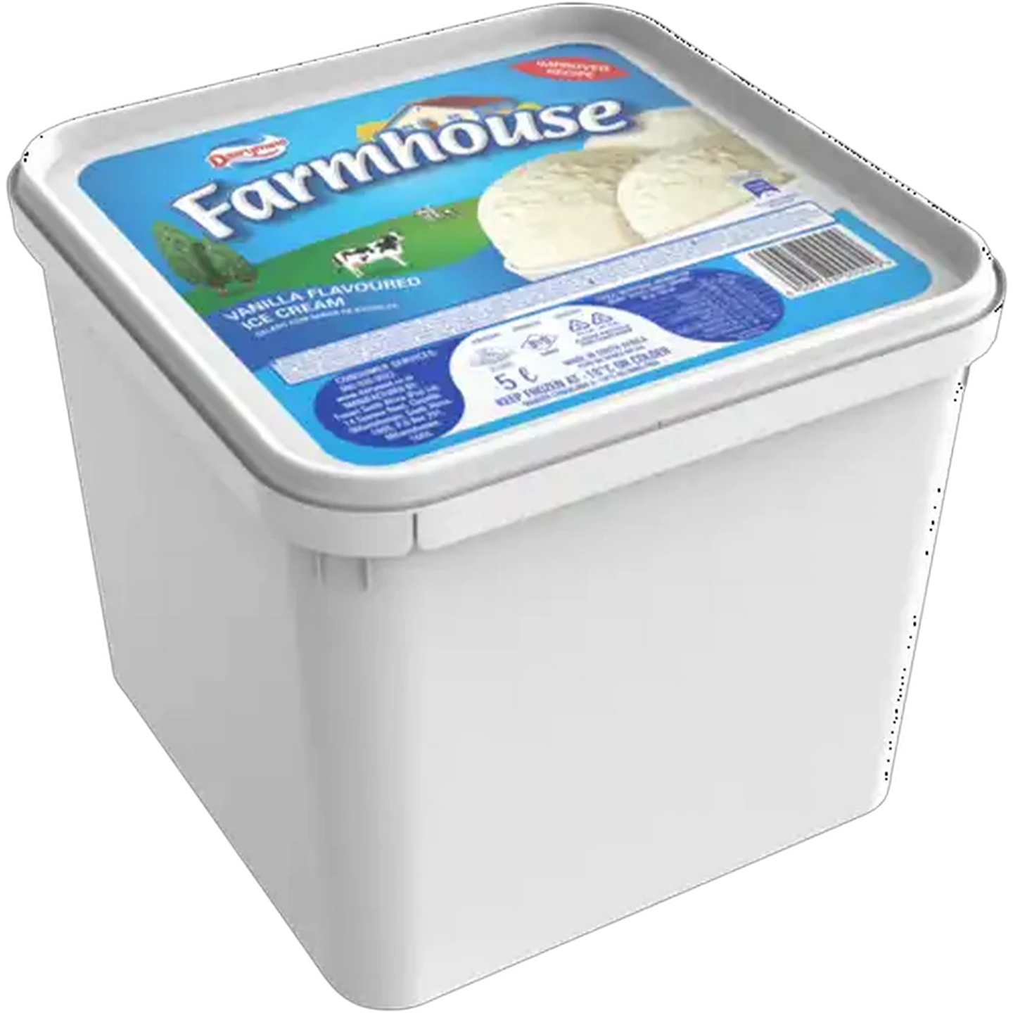 Image of Dairymaid Farmhouse Vanilla Flavoured Ice Cream 5L