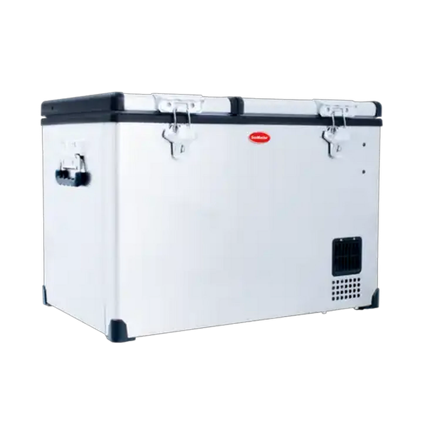 Image of SnoMaster 56L Stainless Steel Dual Compartment Portable Fridge/Freezer AC/DC SMDZ-CL56D