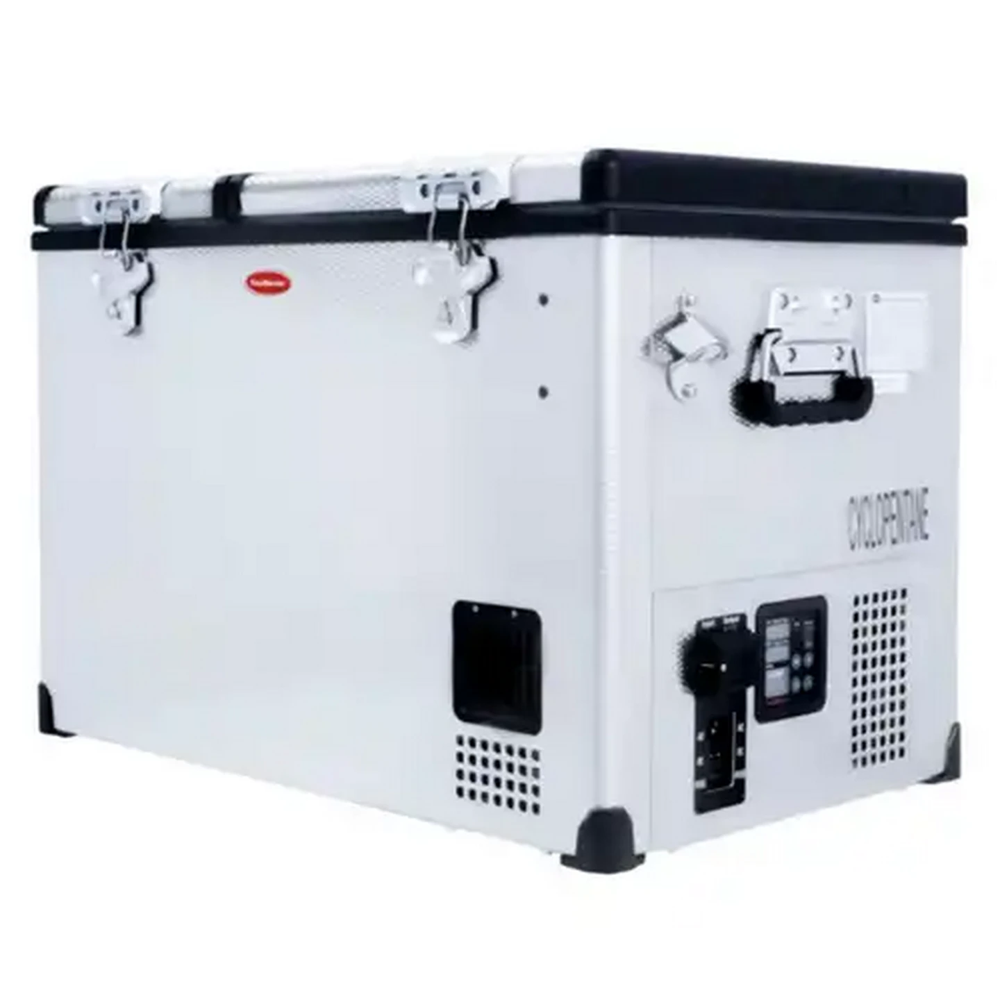 Image of SnoMaster 56L Stainless Steel Dual Compartment Portable Fridge/Freezer AC/DC SMDZ-CL56D