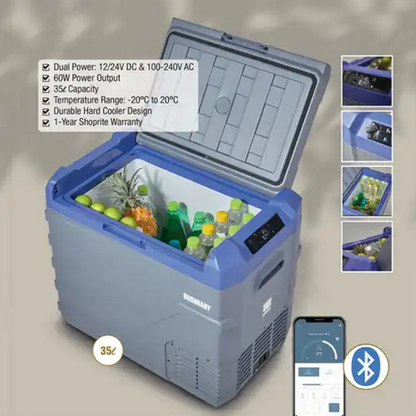 Image of Bush Baby Plastic Camping Fridge 35L