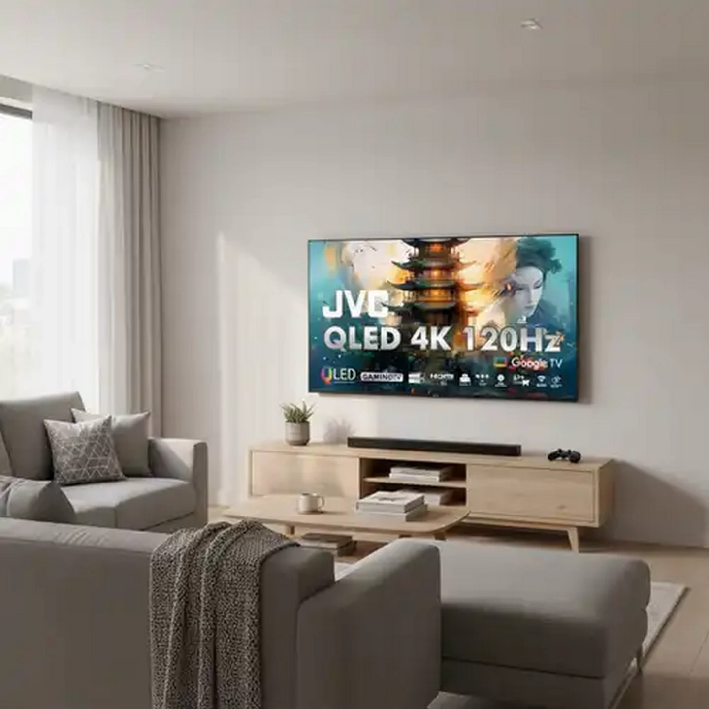 Image of JVC 43" 4K QLED Google TV