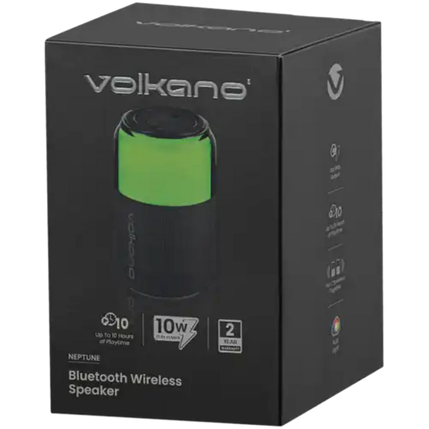 Image of Volkano Black Neptune Bluetooth Wireless Speaker