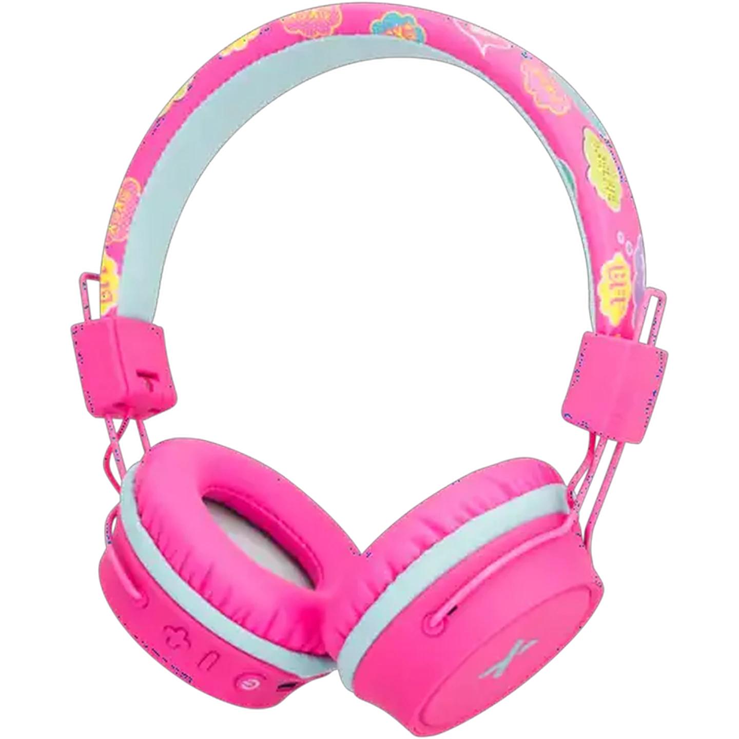 Image of Xceed Pink Kids Foldable Bluetooth Headphones