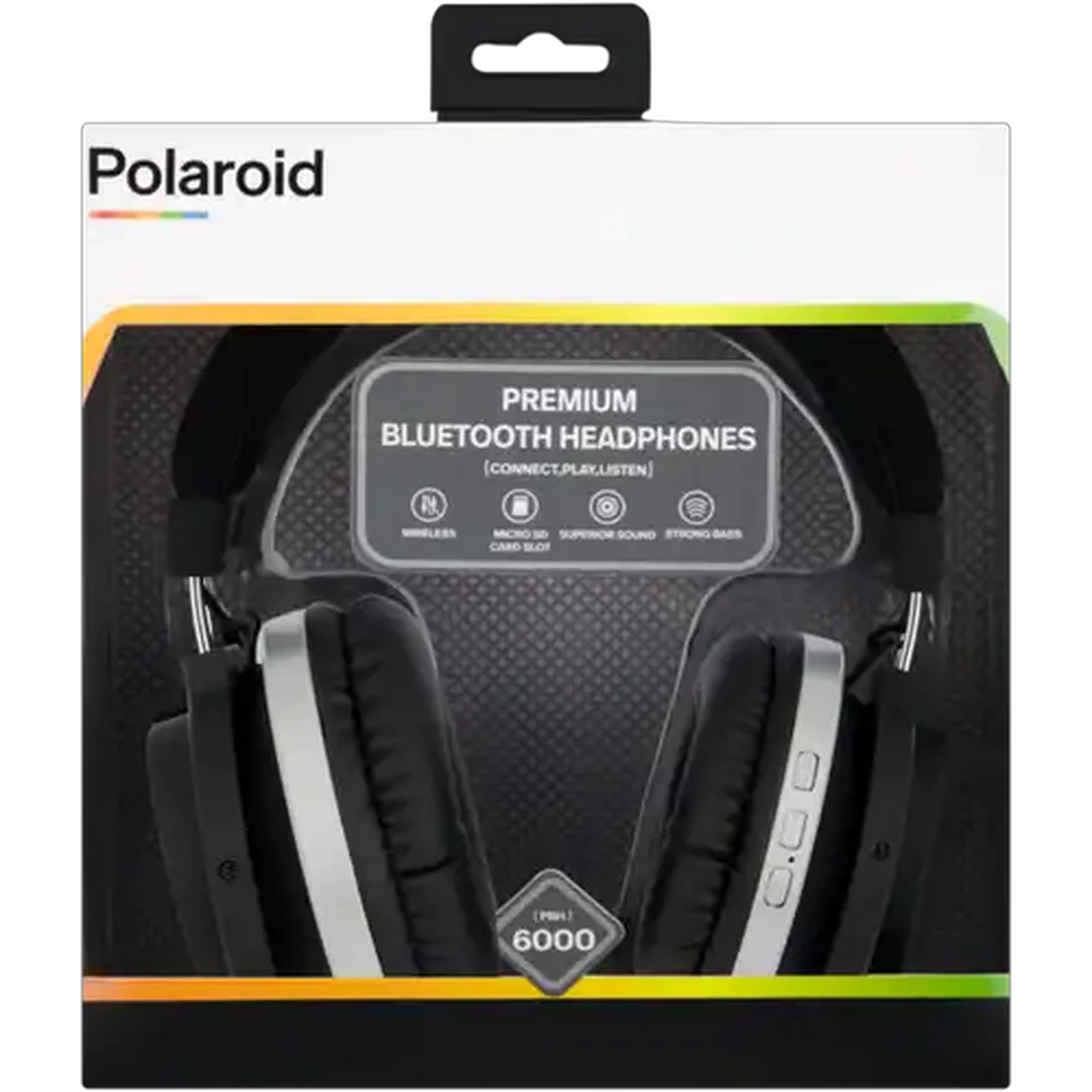 Image of Polaroid Black Premium Bluetooth Headphones