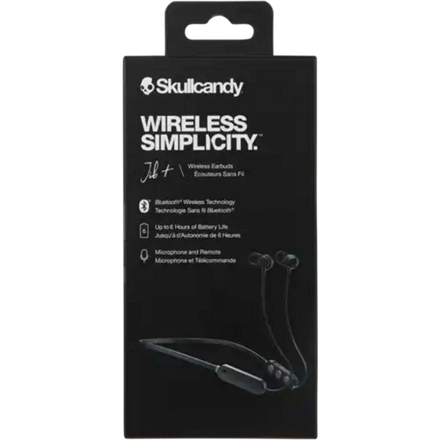 Image of Skullcandy Jib+ Black Neck Loop Bluetooth Earphones