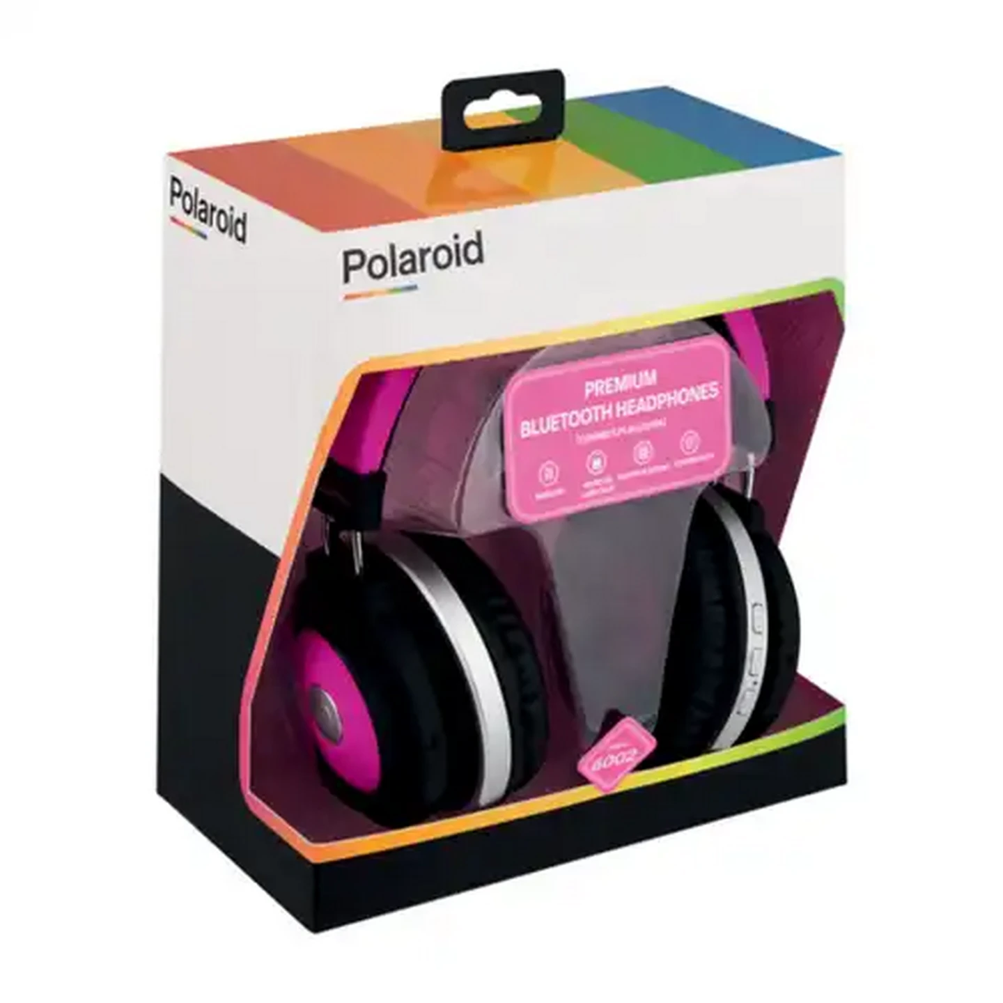 Image of Polaroid Pink Premium Bluetooth Headphones