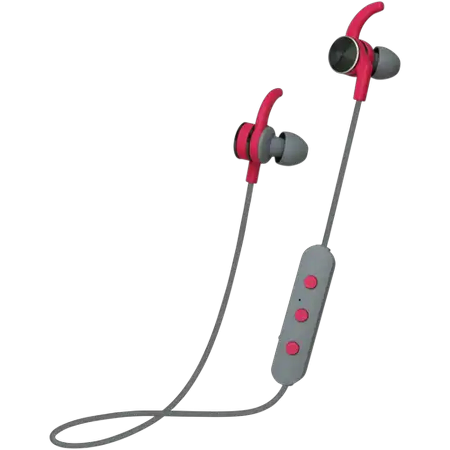 Image of Polaroid Grey & Red Sport Bluetooth Earphones