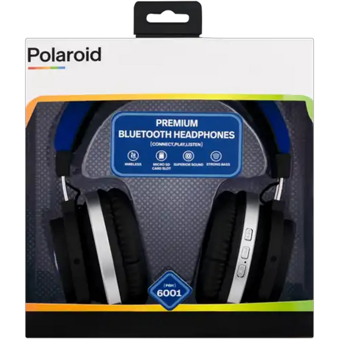 Image of Polaroid Blue Premium Bluetooth Headphones