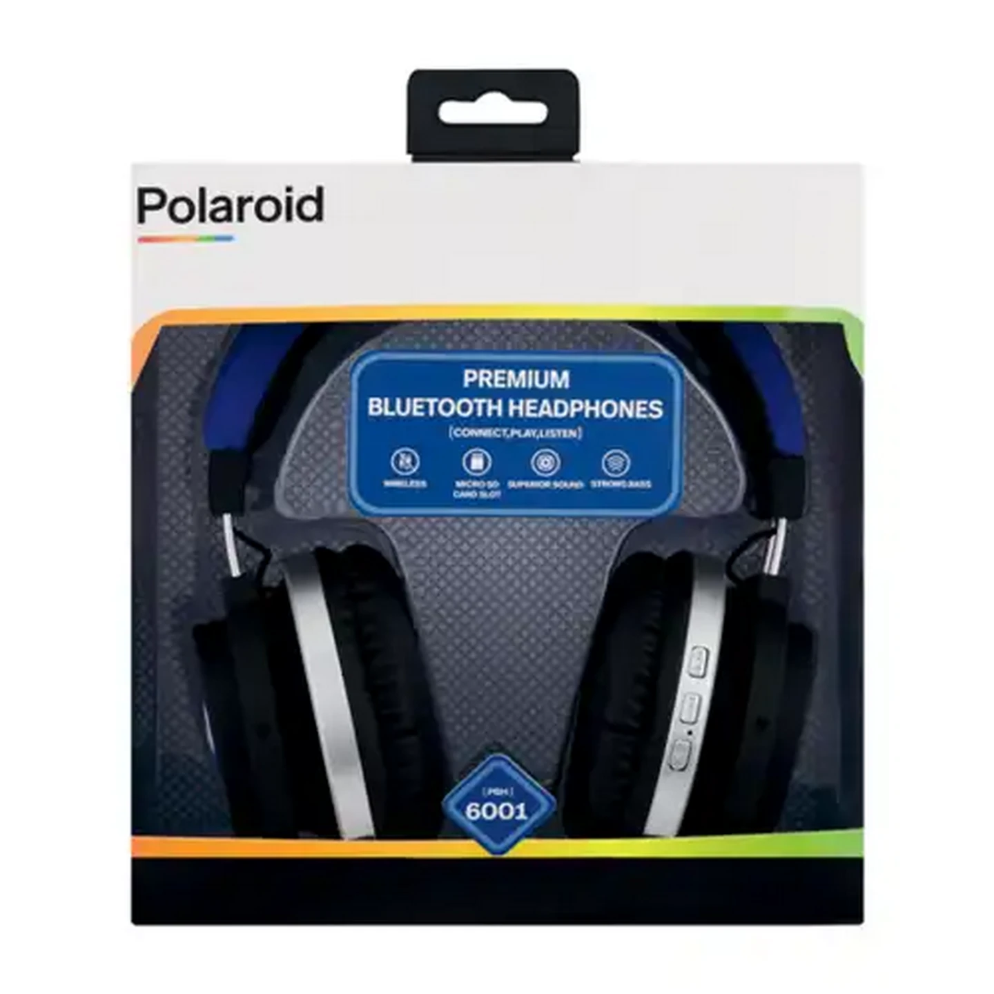 Image of Polaroid Blue Premium Bluetooth Headphones