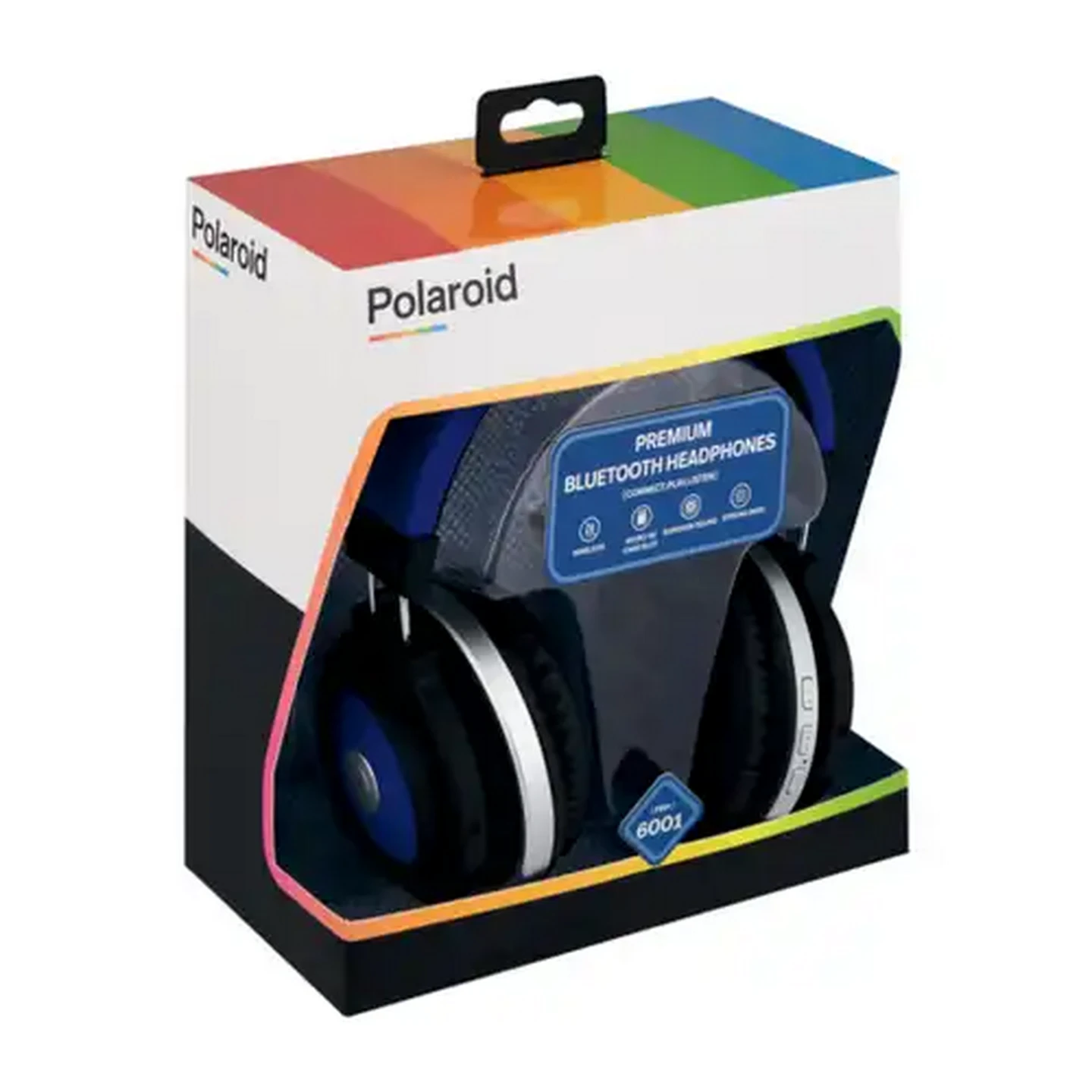 Image of Polaroid Blue Premium Bluetooth Headphones