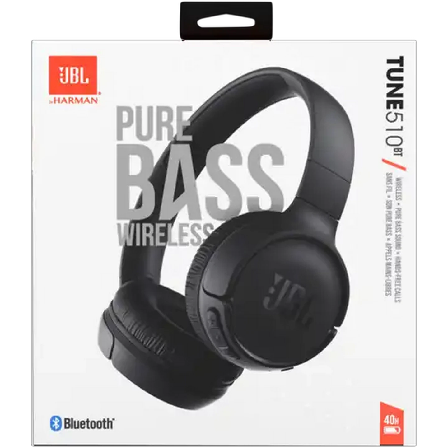 Image of JBL Tune T510 Black On-Ear Bluetooth Headphones