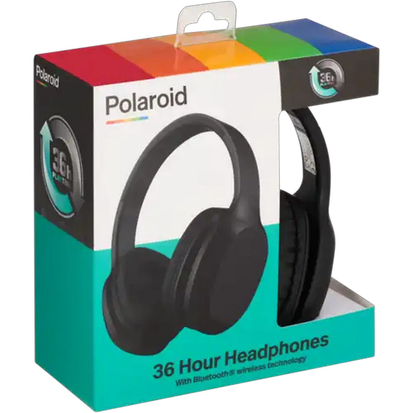 Image of Polaroid 36 Hour Bluetooth Headphones (Colour May Vary)