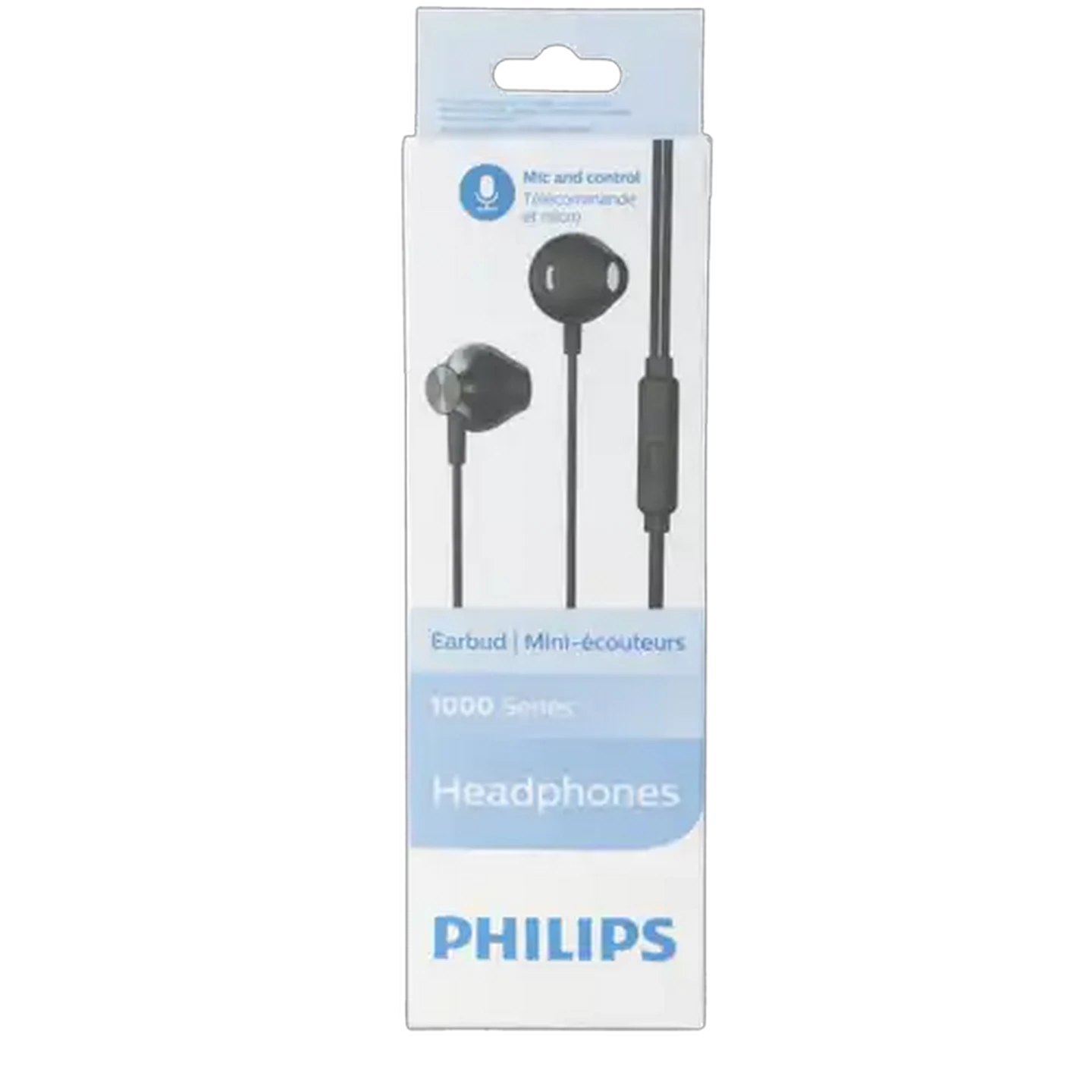 Image of Philips 1000 Series Black Wired Earphones