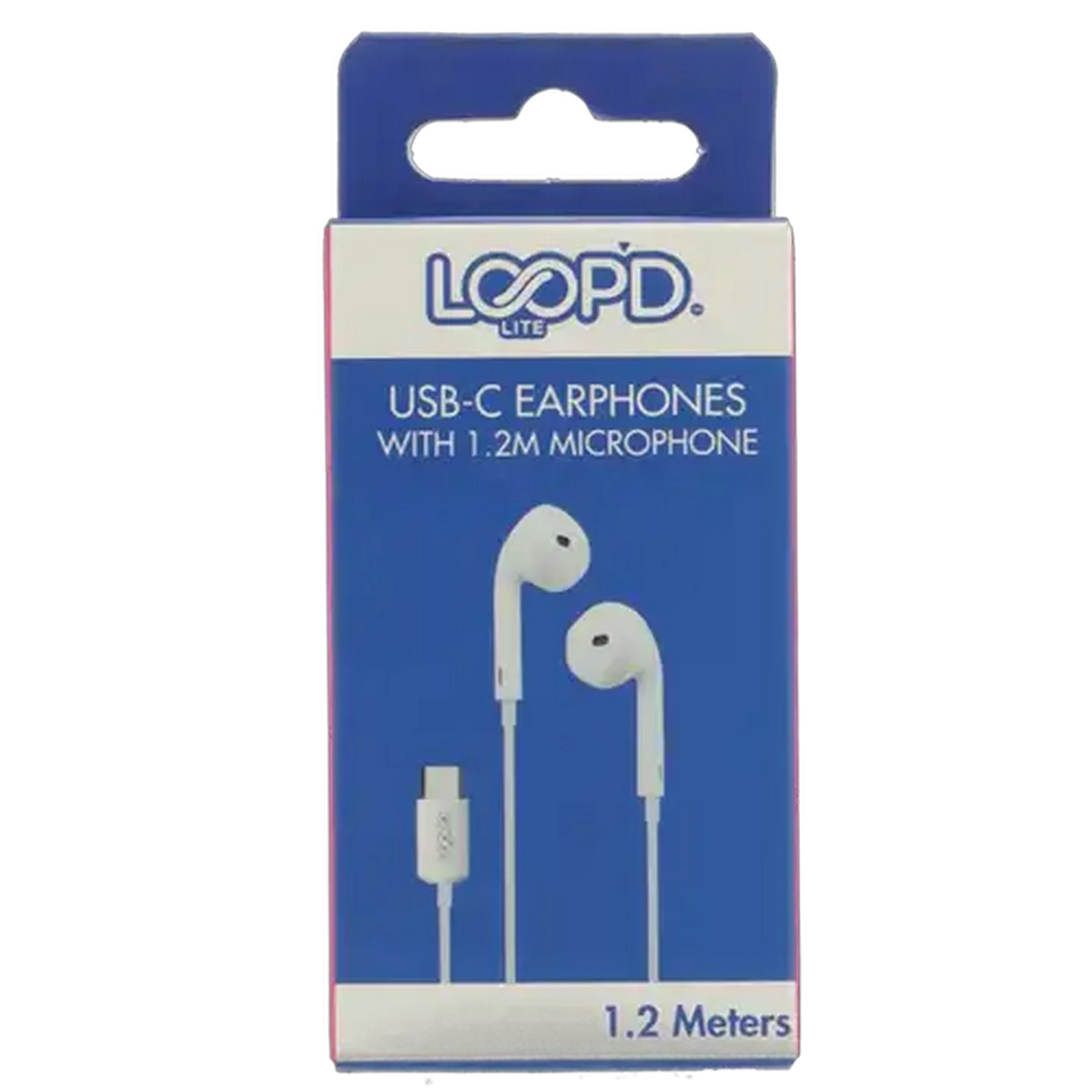 Image of LOOP'D Lite White Type C Wired Earphones 1.2m