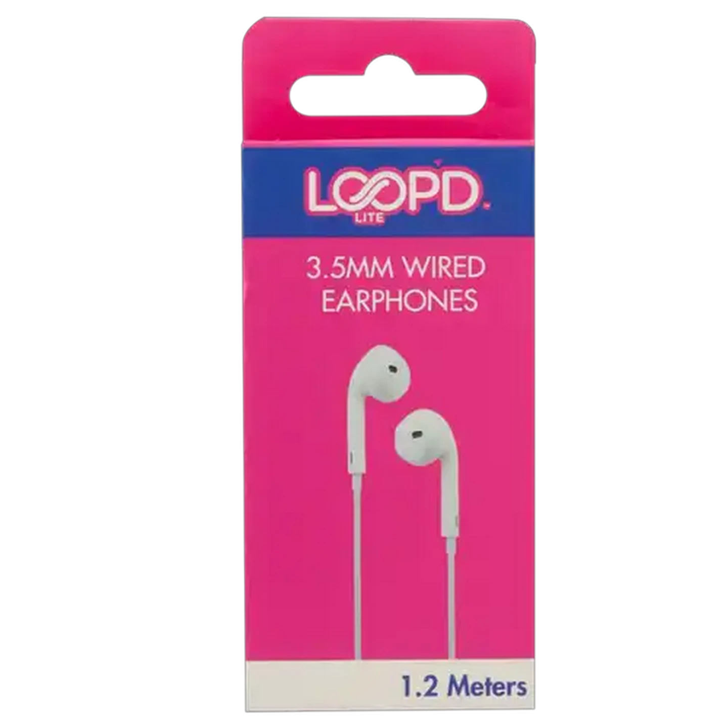 Image of LOOP'D Lite White Wired Earphones 1.2m