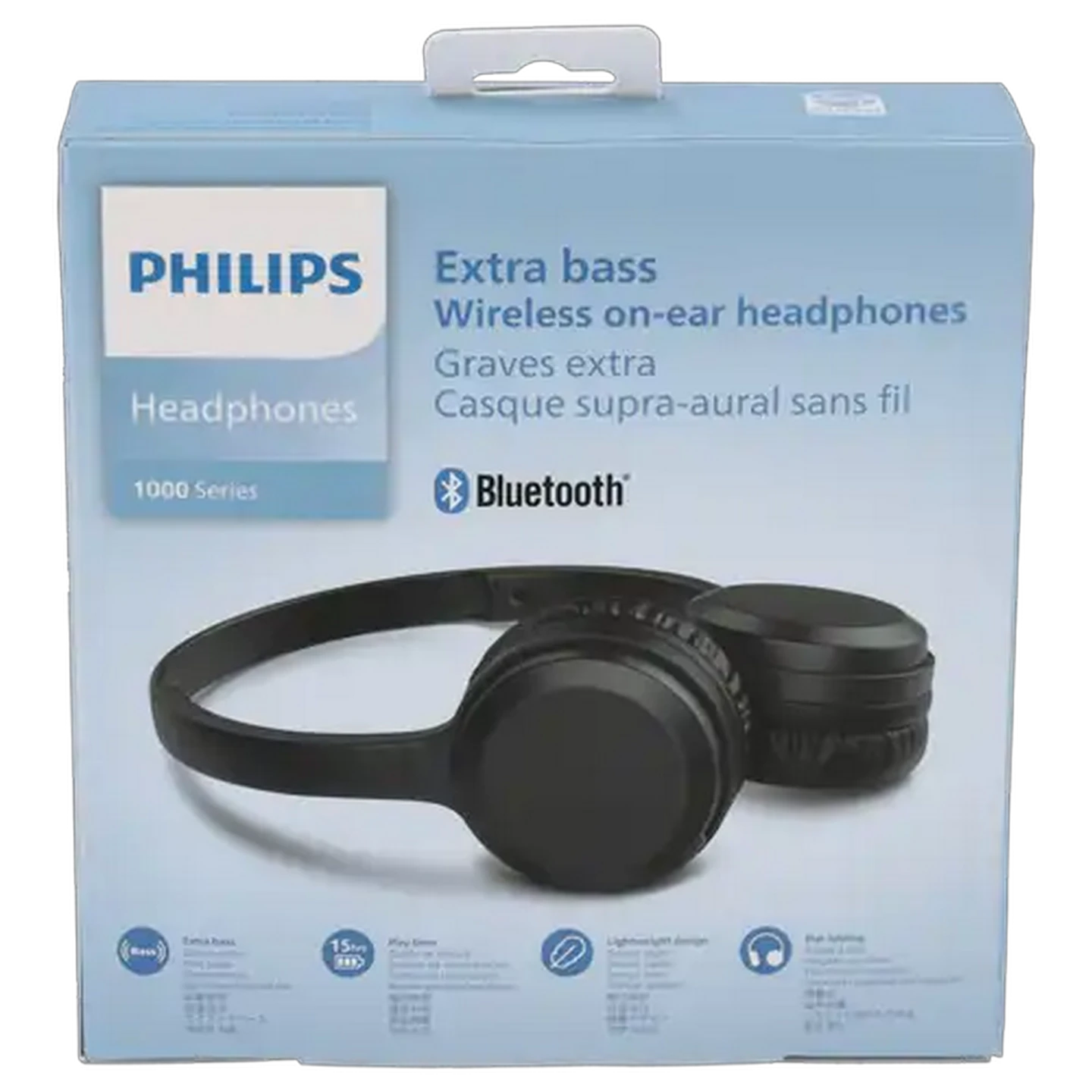 Image of Philips Black Wireless Headphones