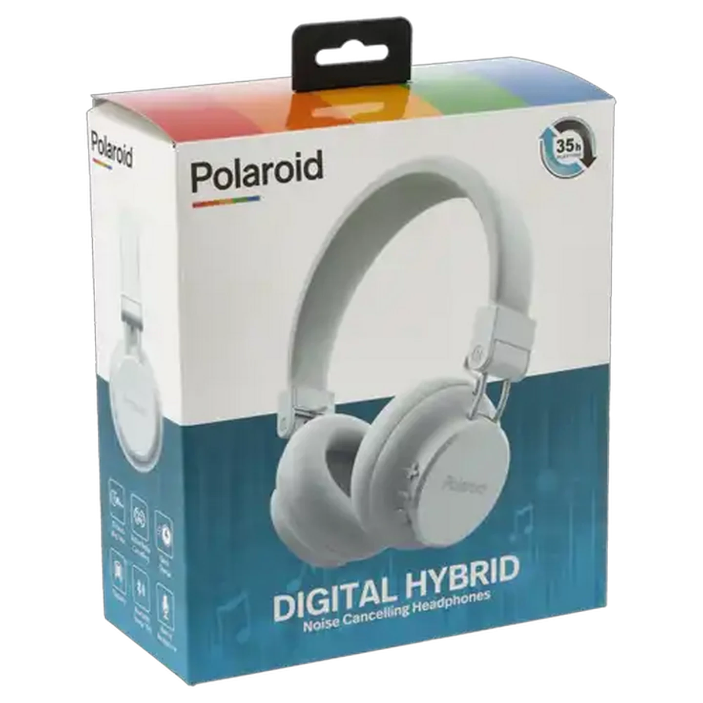 Image of Polaroid Grey Digital Hybrid Noise Cancelling Headphones