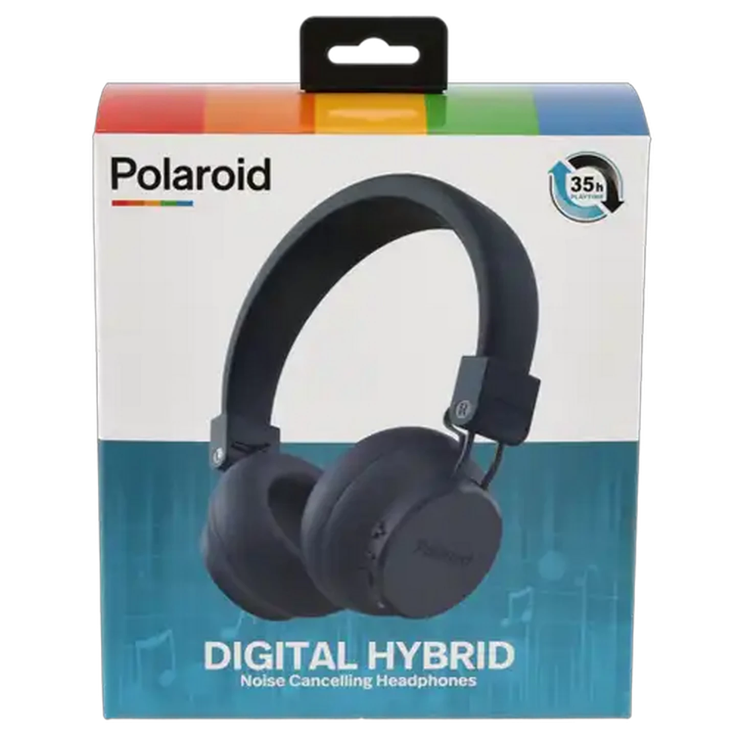 Image of Polaroid Blue Digital Hybrid Noise Cancelling Headphones