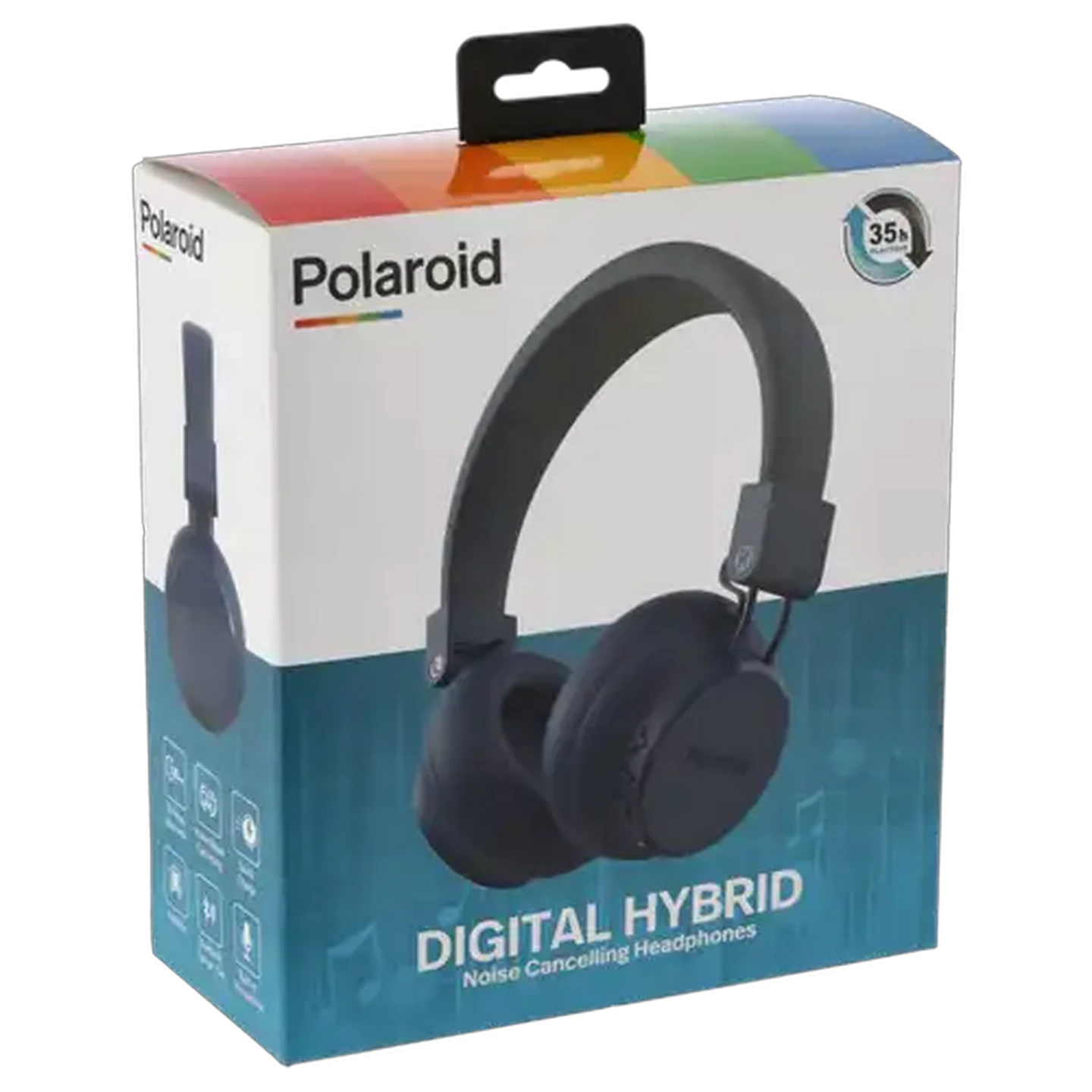 Image of Polaroid Blue Digital Hybrid Noise Cancelling Headphones