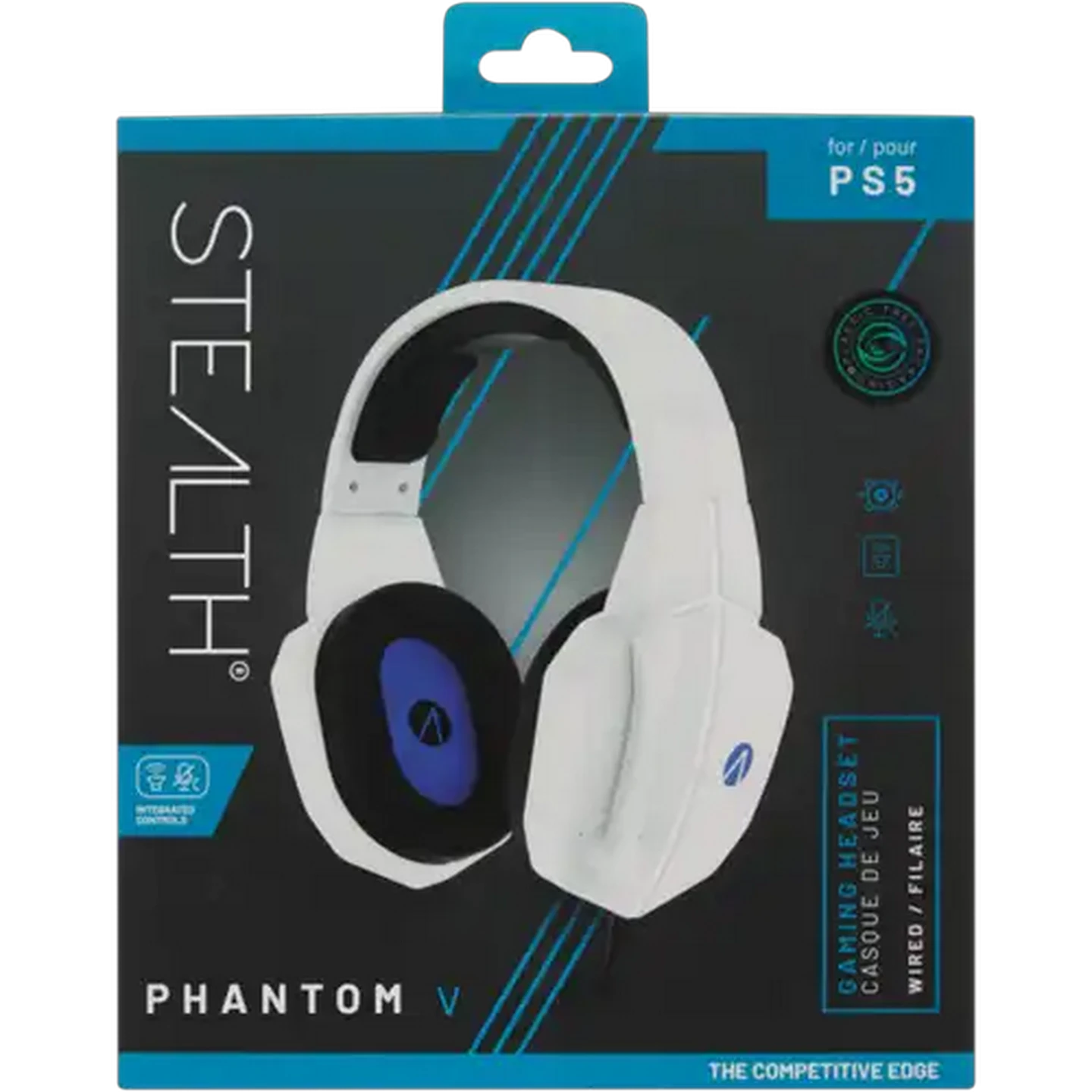 Image of Stealth Phantom V White Wired PS5 Gaming Headset