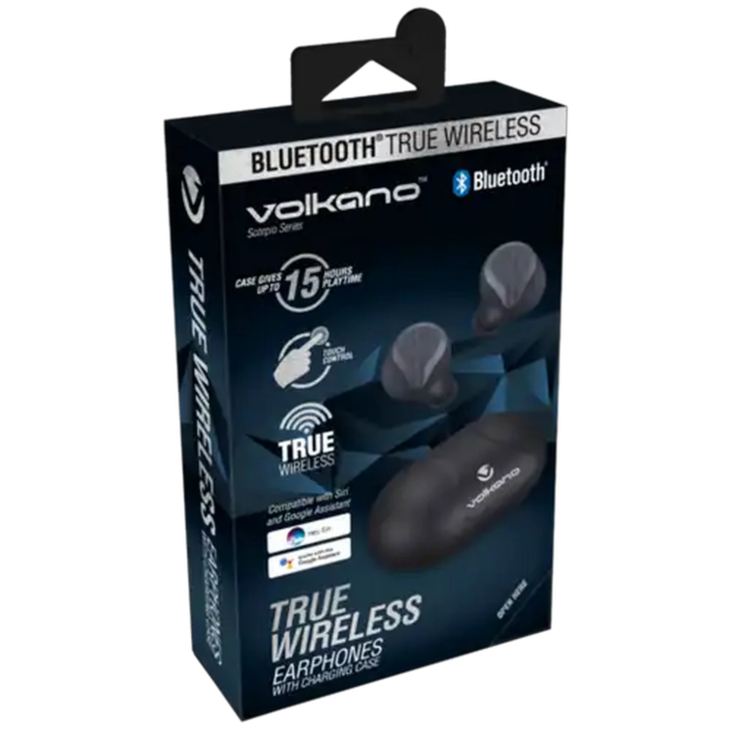 Image of Volkano Black Scorpio Series True Wireless Earphones
