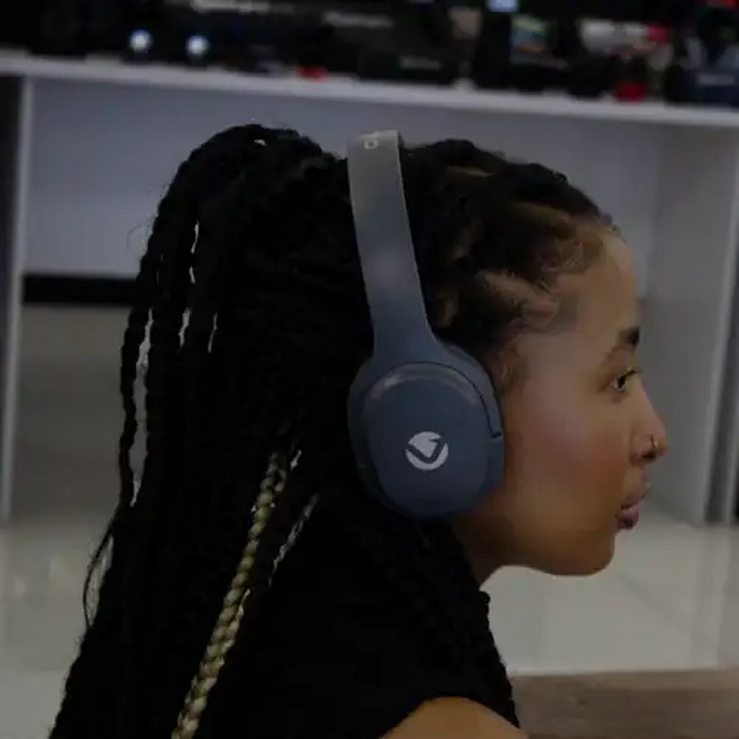 Image of Volkano Dark Grey Pebble Series Bluetooth Headphones