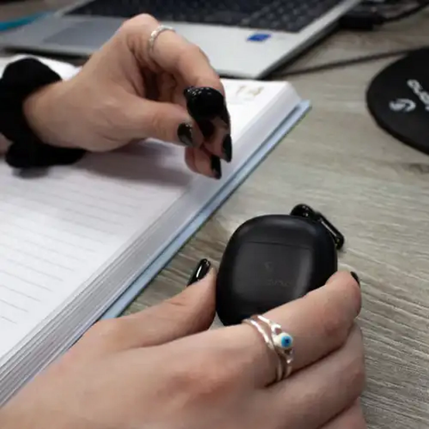 Image of Volkano Black Sleek Series TWS Earphones