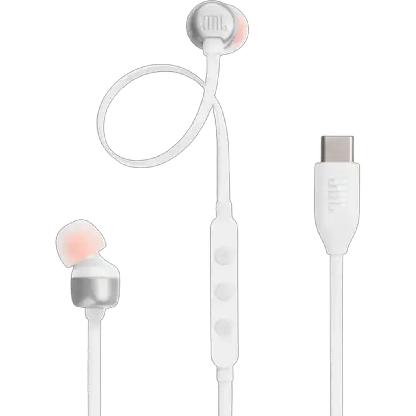 Image of JBL White Tune 310C USB-C Earphones