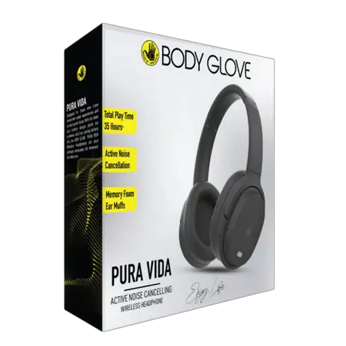 Image of Body Glove Black P Vida ANC Headphones