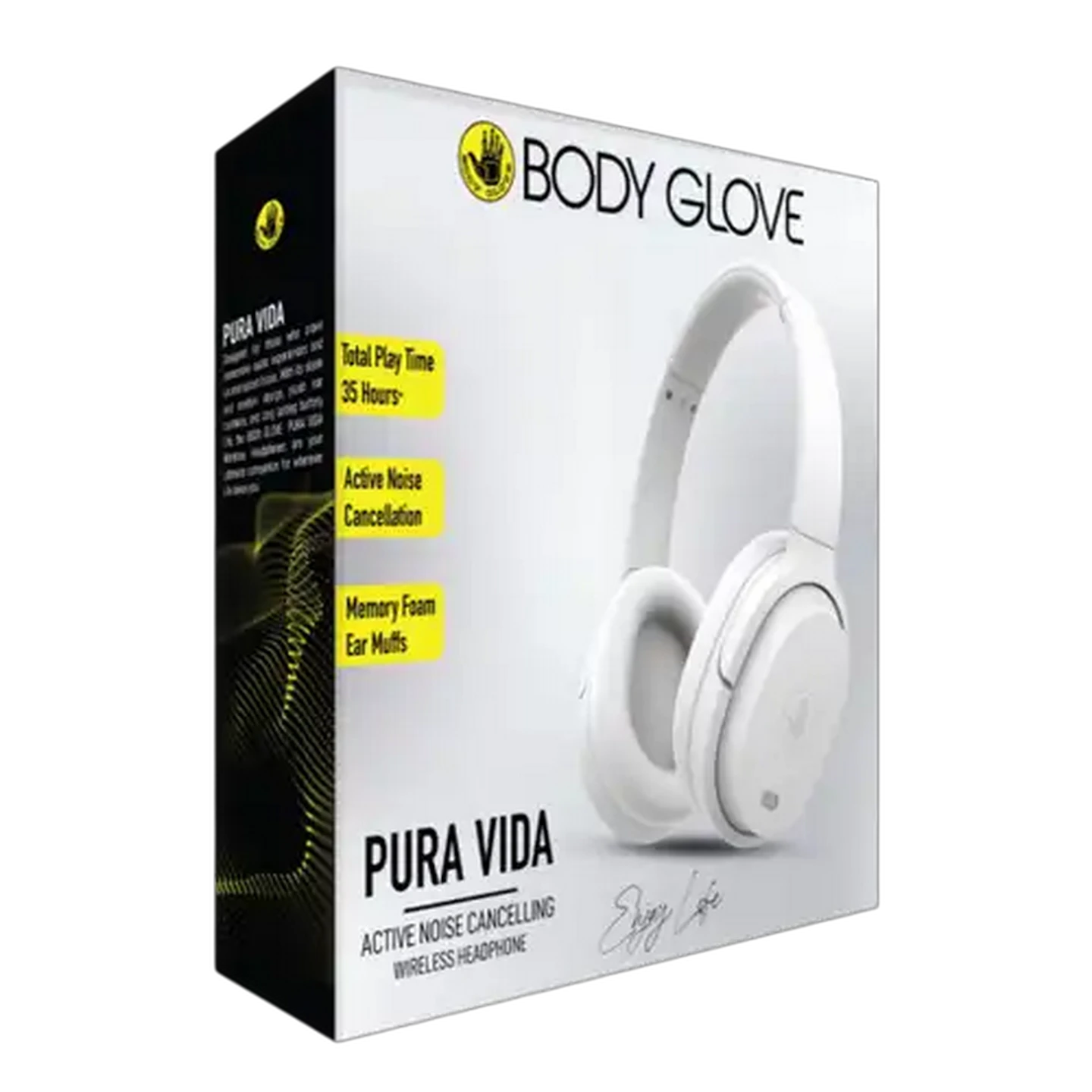 Image of Body Glove White Pura Vida ANC Headphones