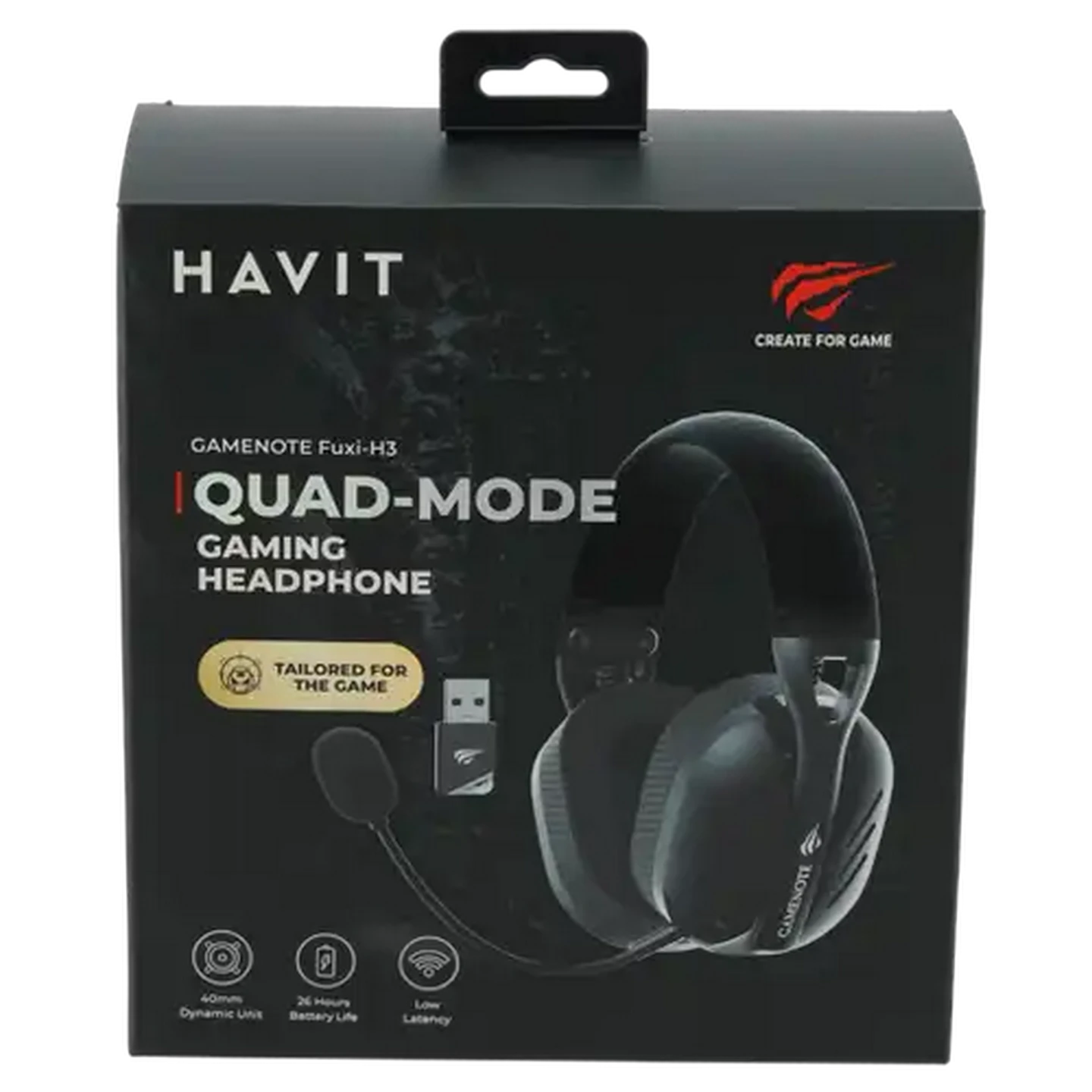 Image of HAVIT Gamenote Black Quad-Mode Gaming Headphones
