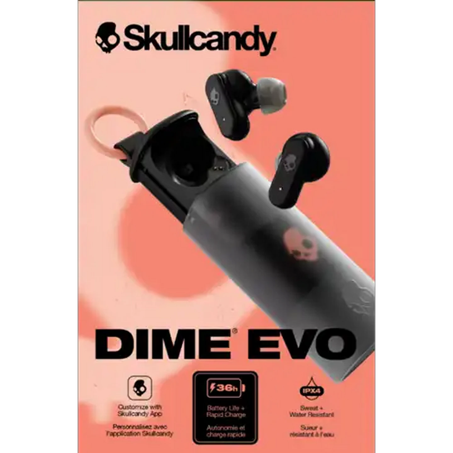 Image of Skullcandy Black Dime Evo Earbuds