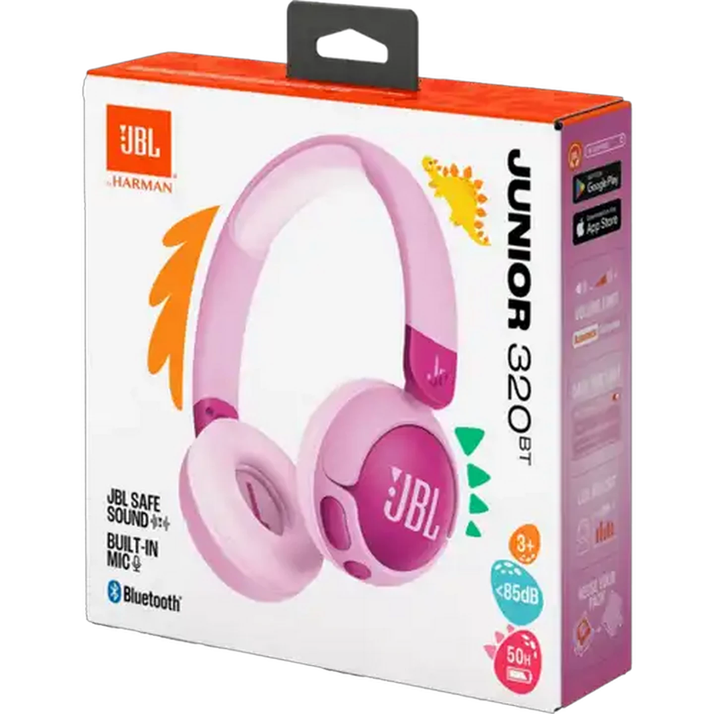 Image of JBL Junior 320BT Purple Wireless On-Ear Headphones