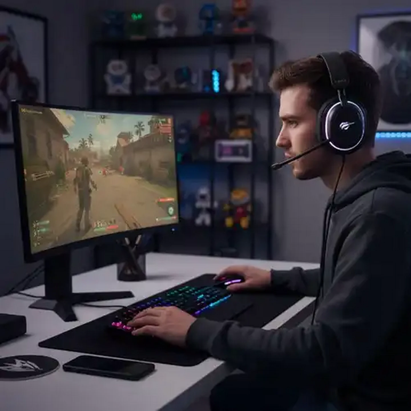 Image of HAVIT Gamenote Black Fuxi-H7 Headset