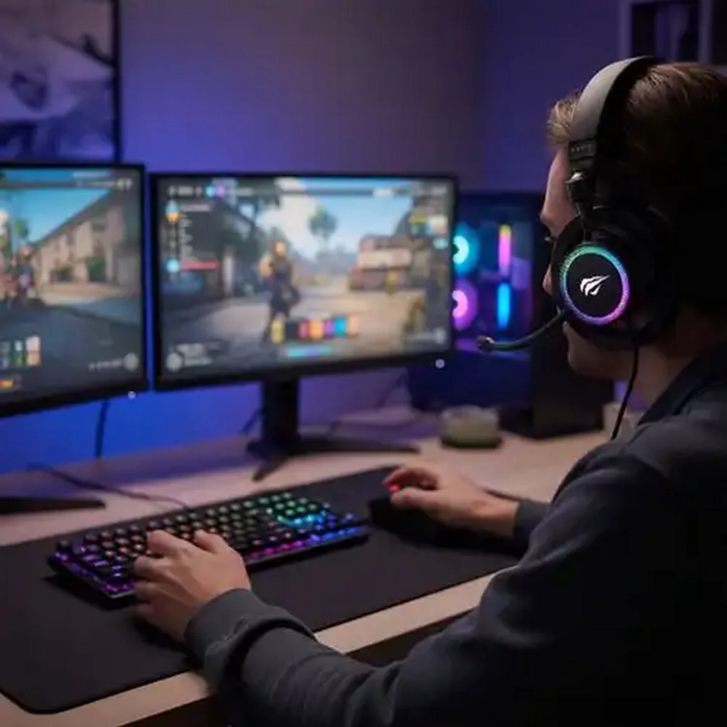 Image of HAVIT Gamenote Black Fuxi-H8 Headset